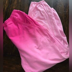 Lululemon ombré Pink and Light Pink sweatpants